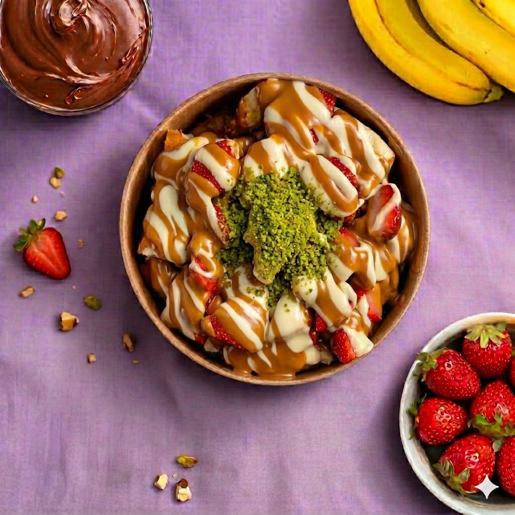 Karamel Rüyası Bowl Waffle