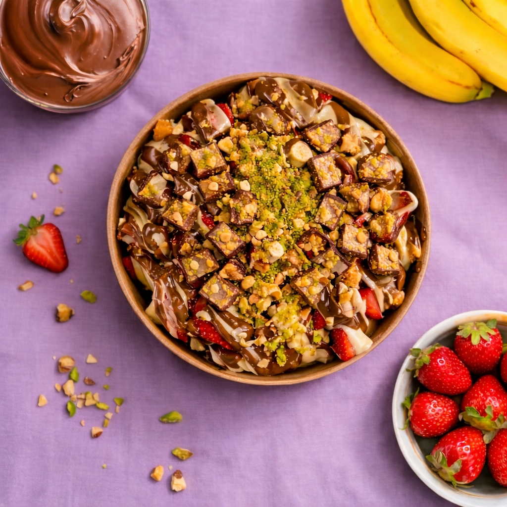 Snıckers Bowl waffle